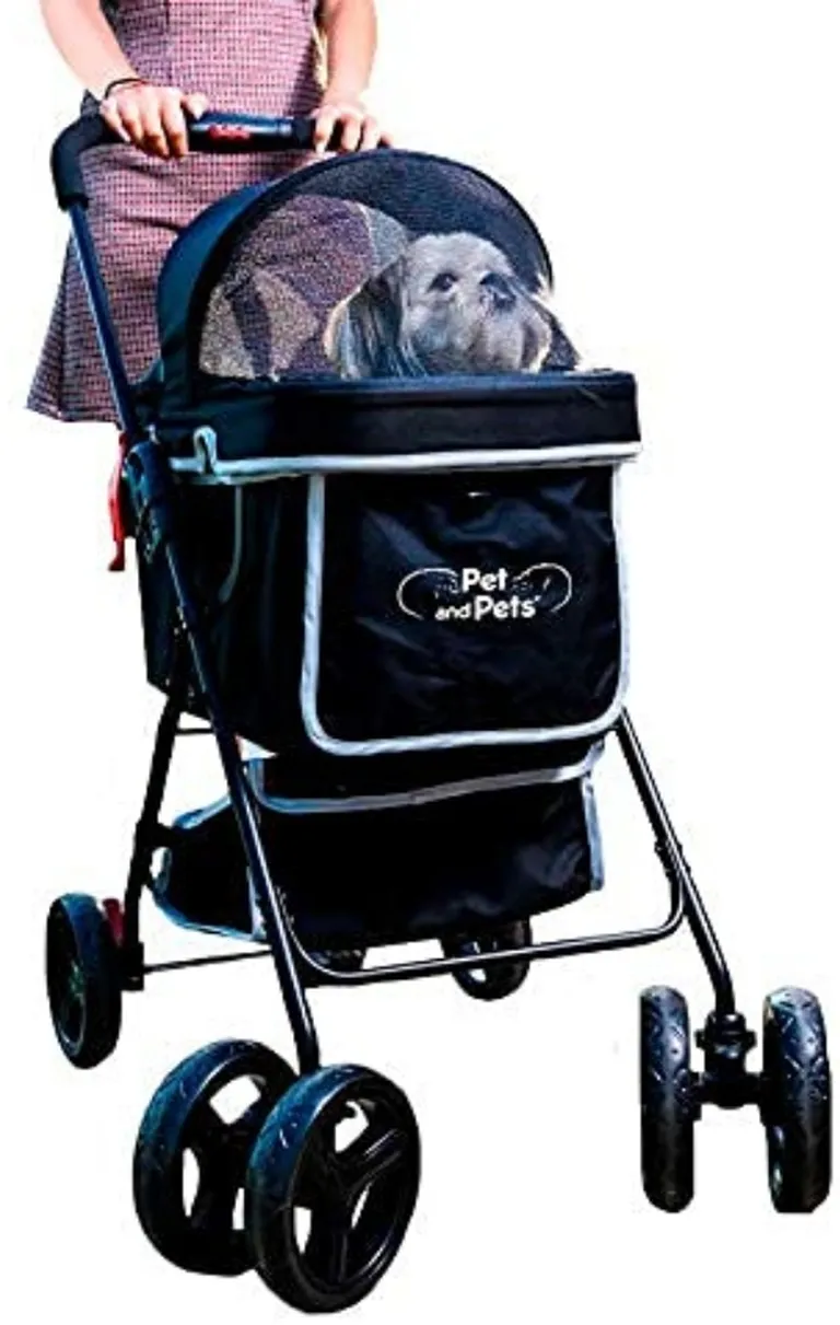 Petique Swift Pet StrollerBlack Photo 1