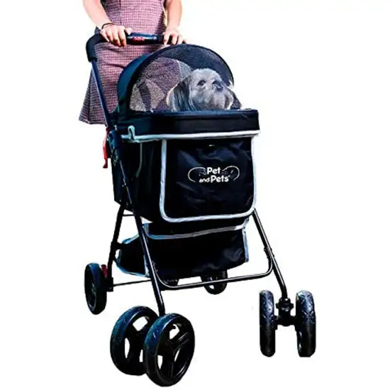 Petique Swift Pet StrollerBlack Photo 1