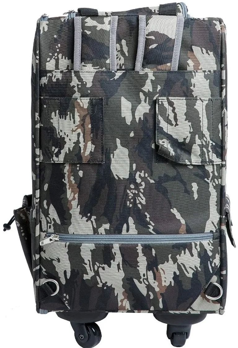 Petique 5-in-1 Pet Carrier for Small Dogs and Cats Army Camo Photo 2