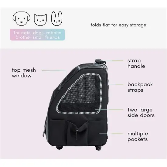 Petique 5-in-1 Pet Carrier for Small Dogs and Cats Army Camo Photo 5