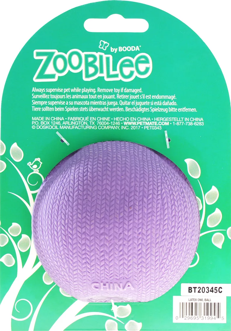 Petmate Booda Zoobilee Latex Monkey Fetch Balls Dog Toy Photo 2