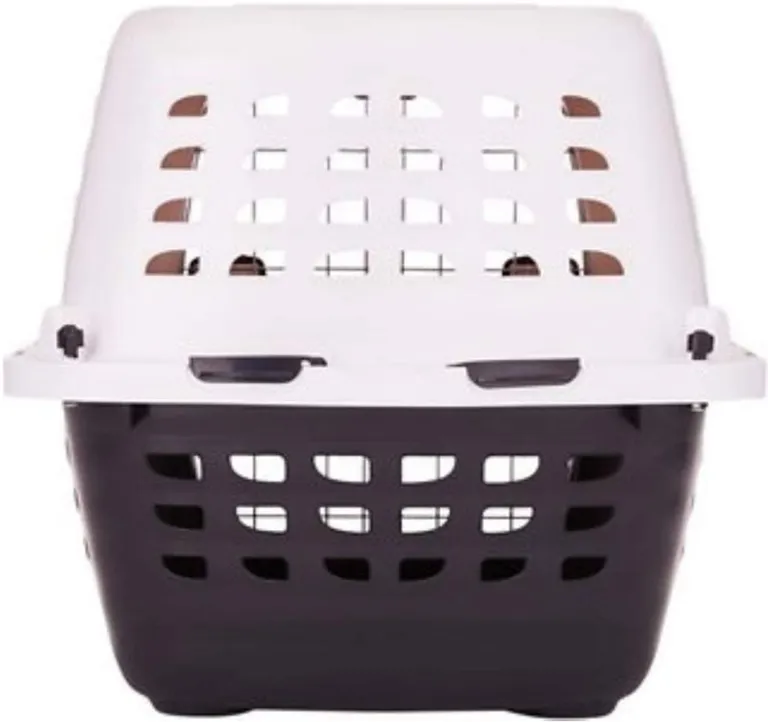 Petmate Compass Kennel - Black & Metalic White Photo 3