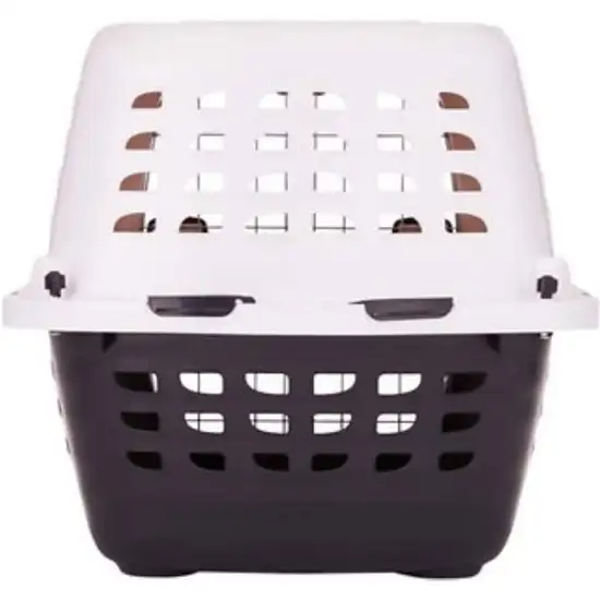 Petmate Compass Kennel - Black & Metalic White Photo 4