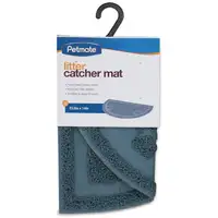 Photo of Petmate Half Circle Litter Catcher Mat Blue