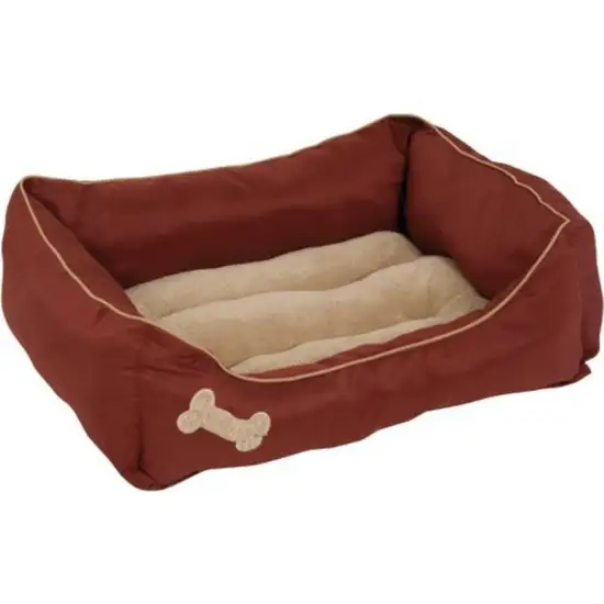 Petmate Plush Rectangular Bone Lounger Photo 2