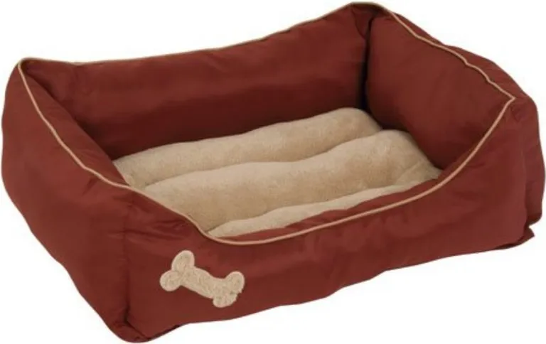 Petmate Plush Rectangular Bone Lounger Photo 2