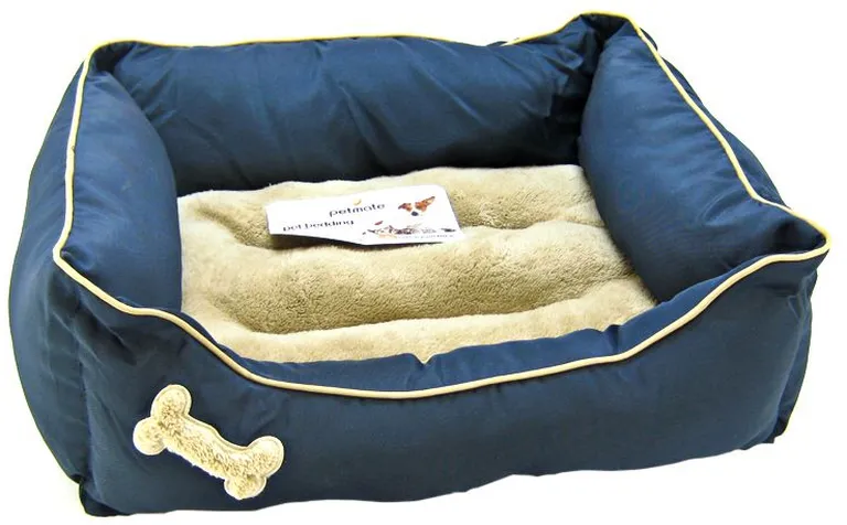 Petmate Plush Rectangular Bone Lounger Photo 1