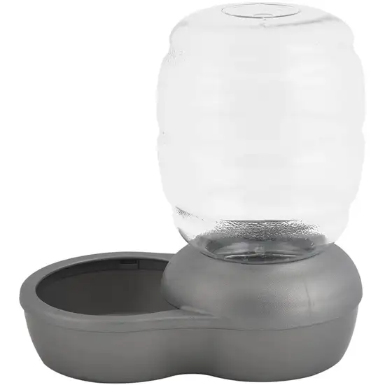 Petmate Replendish Waterer - Pearl Silver Gray Photo 2