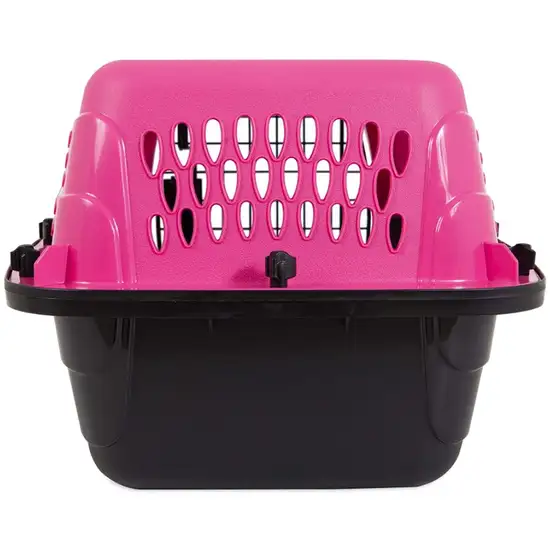 Petmate Two Door Top-Load Kennel Pink Photo 4