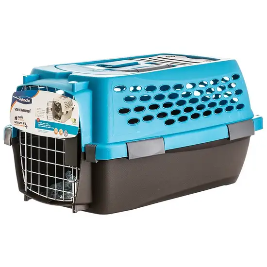 Petmate Vari Kennel Ultra - Breeze Blue/Coffee Brown Photo 1