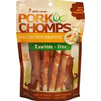 Photo of Pork Chomps Premium Real Chicken Wrapped Twists Mini