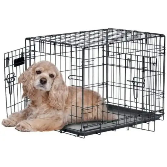 Precision Pet Pro Value by Great Crate - 2 Door Crate - Black Photo 2