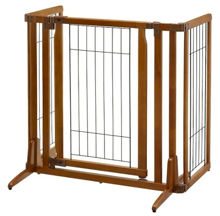 Premium Plus Freestanding Pet Gate with Door Photo 4