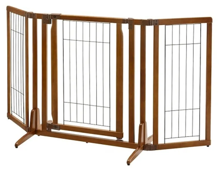 Premium Plus Freestanding Pet Gate with Door Photo 2