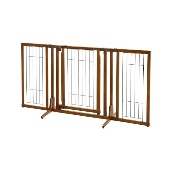 Premium Plus Freestanding Pet Gate with Door Photo 3