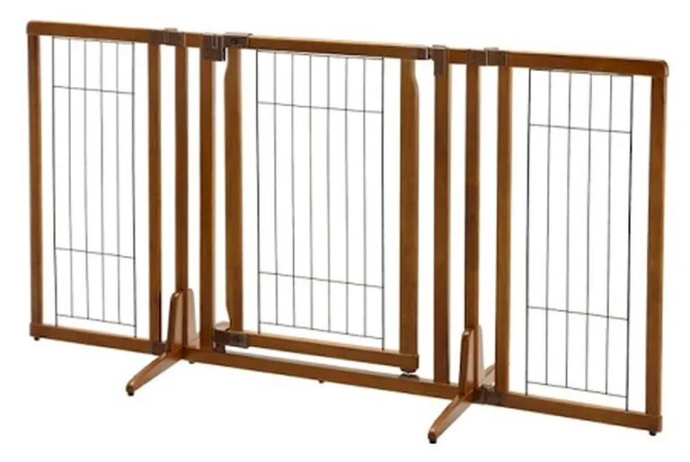 Premium Plus Freestanding Pet Gate with Door Photo 3