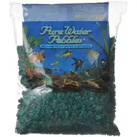 Photo of Pure Water Pebbles Aquarium Gravel - Emerald Green