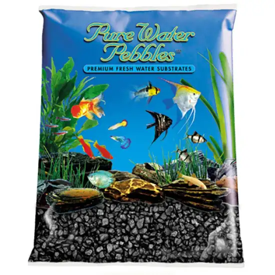 Pure Water Pebbles Aquarium Gravel - Jet Black Photo 1