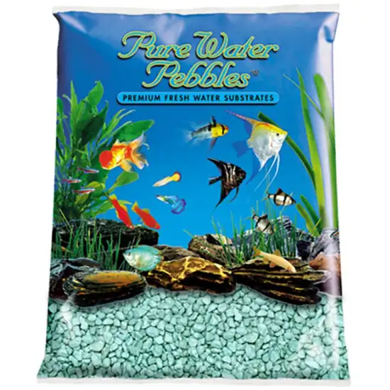 Pure Water Pebbles Aquarium Gravel - Turquoise Photo 1