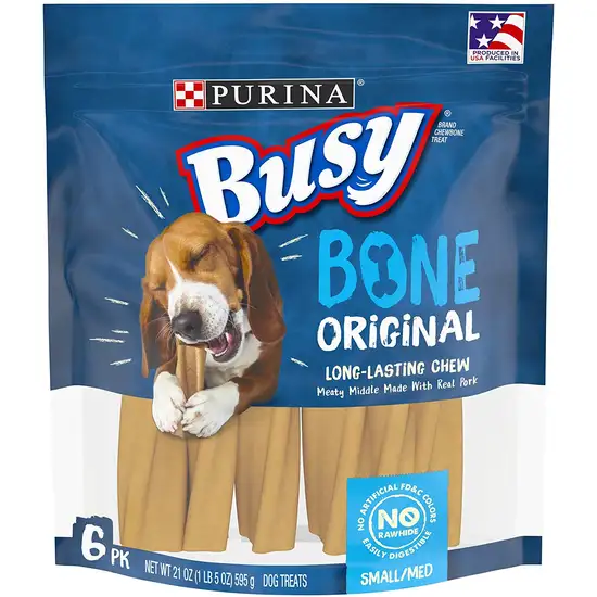 Purina Busy Bone Real Meat Dog Treats Original Photo 1