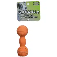 Photo of Rascals Latex Basketball Dumbbell Dog Toy
