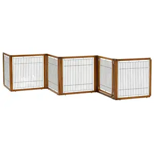 Photo of Richel Convertible Elite 6 Panel Pet Gate - Autumn Matte