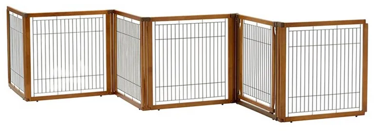 Richel Convertible Elite 6 Panel Pet Gate - Autumn Matte Photo 1