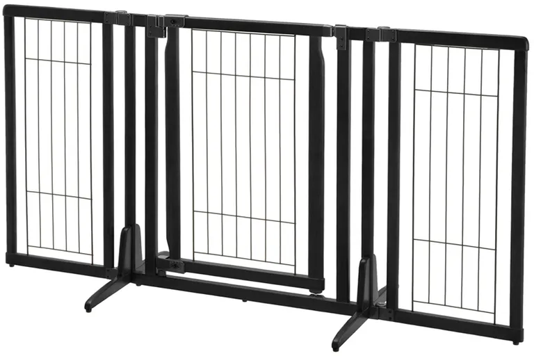 Richel Premium Plus Freestanding Pet Gate - Black Photo 2