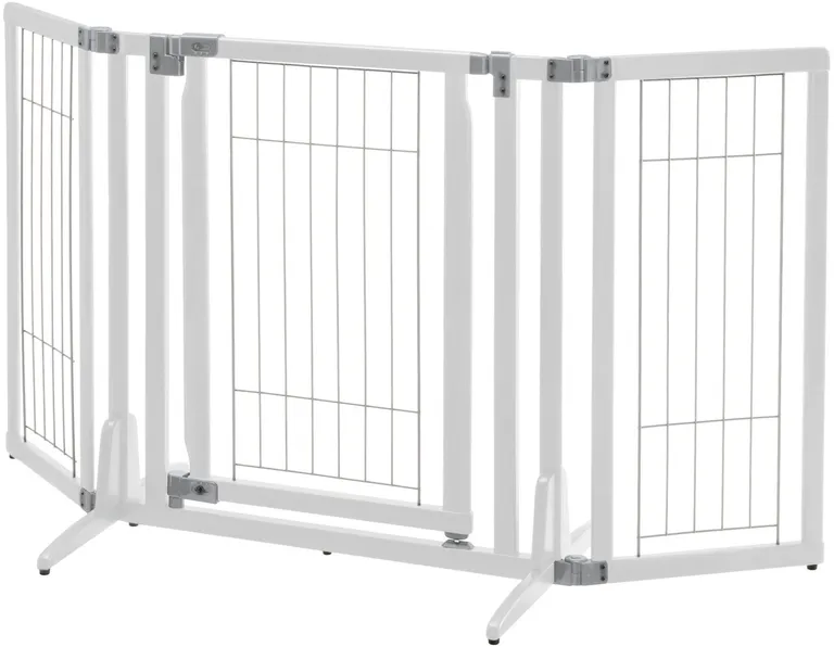 Richel Premium Plus Freestanding Pet Gate - Origami White Photo 1