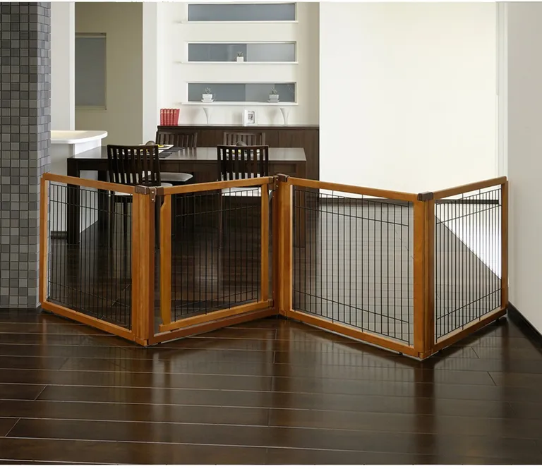 Richell Convertible Elite 4 Panel Pet Gate - Autumn Matte Photo 4