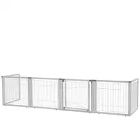 Photo of Richell Convertible Elite 6 Panel Pet Gate - Origami White