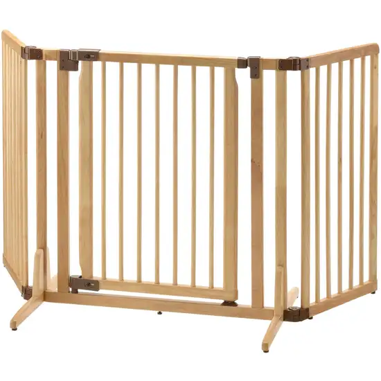 Richell Wooden Premium Plus Pet Gate Photo 1