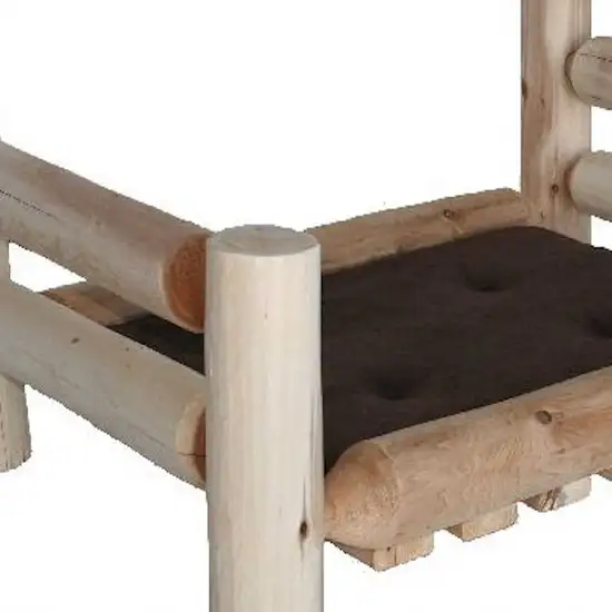 Rustic And Natural Cedar Log Medium Replica Pet Bed Photo 4