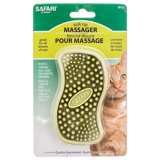 Safari Cat Rubber Curry Brush Photo 1