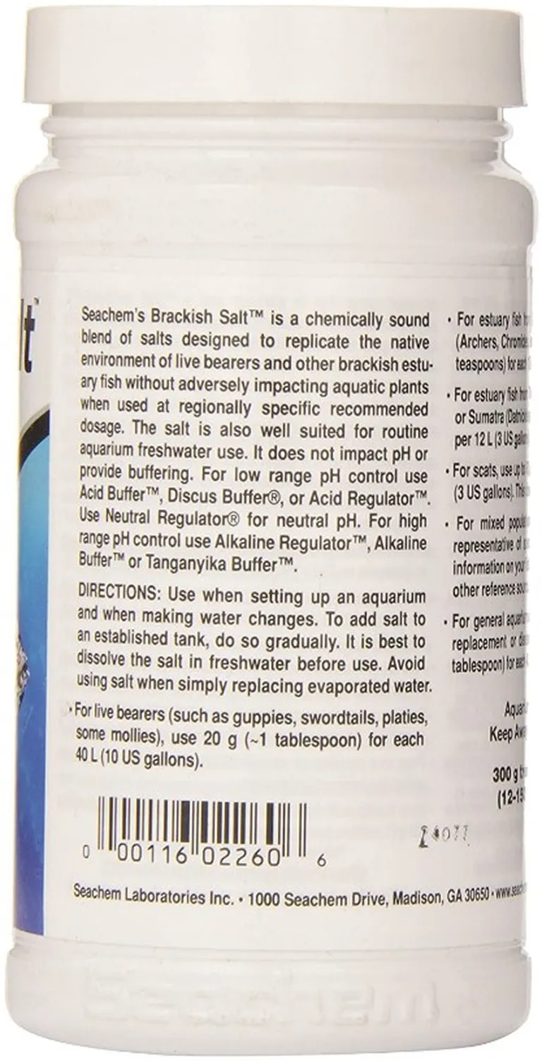 Seachem Brackish Salt for Aquariums Photo 2