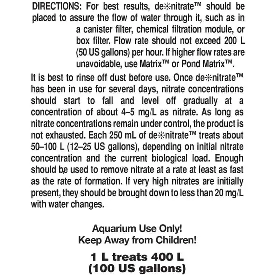 Seachem De-Nitrate - Nitrate Remover Photo 2