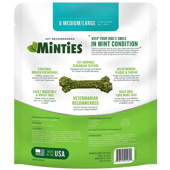 Sergeants Minties Dental Treats for Dogs Medium Large Photo 2