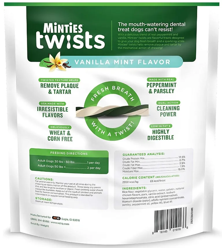 Sergeants Minties Twists Dental Treats Large Photo 2