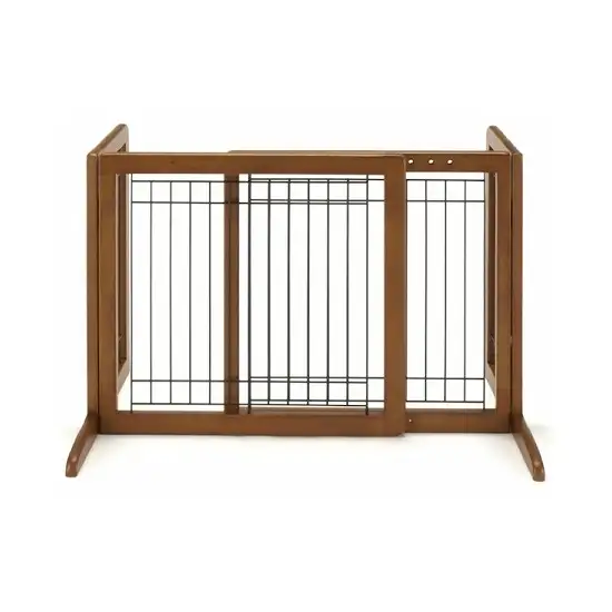 Small Bay Isle Freestanding Pet Gate - Tall Photo 1