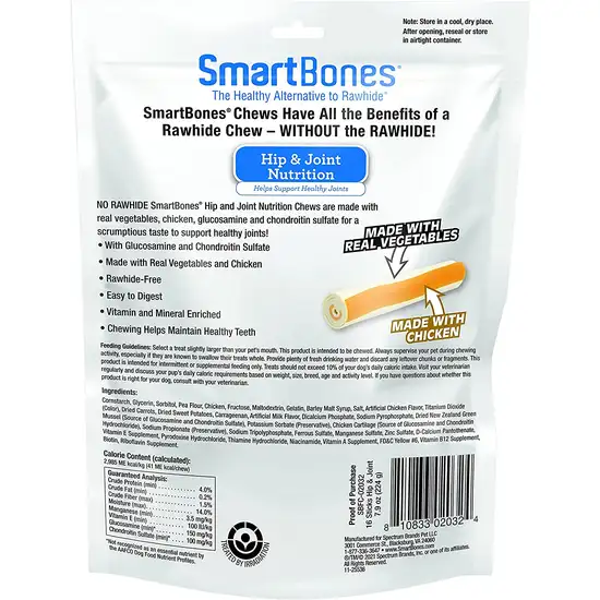 SmartBones Hip & Joint Care Treat Sticks for Dogs - Chicken Photo 2