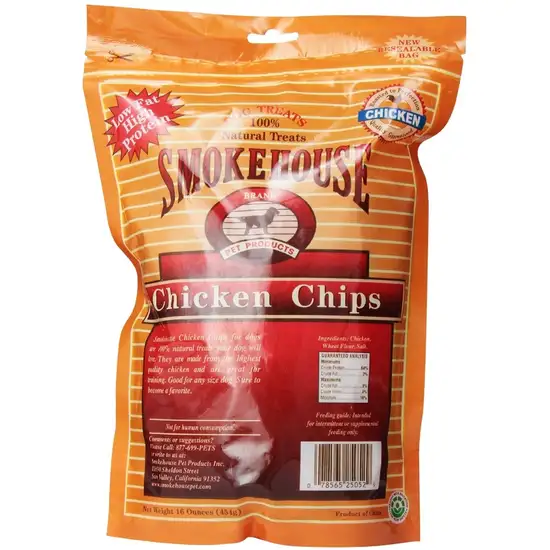 Smokehouse Chicken Chips Natural Dog Treats Photo 2