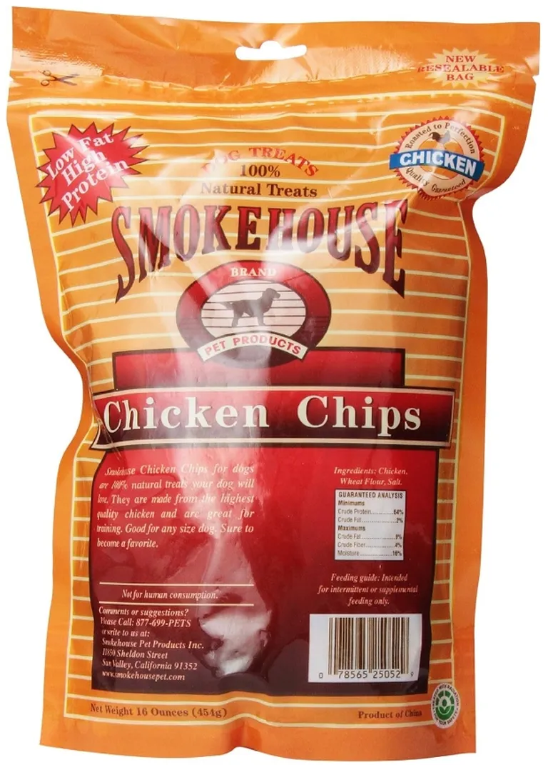 Smokehouse Chicken Chips Natural Dog Treats Photo 2