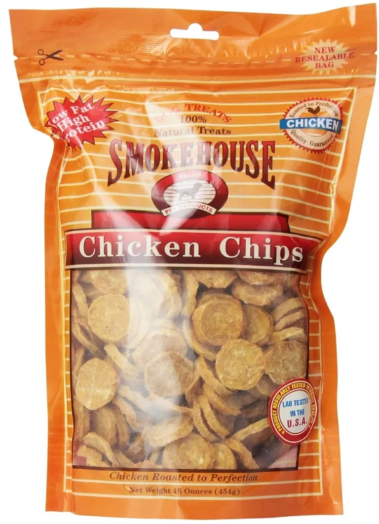 Smokehouse Chicken Chips Natural Dog Treats Photo 1