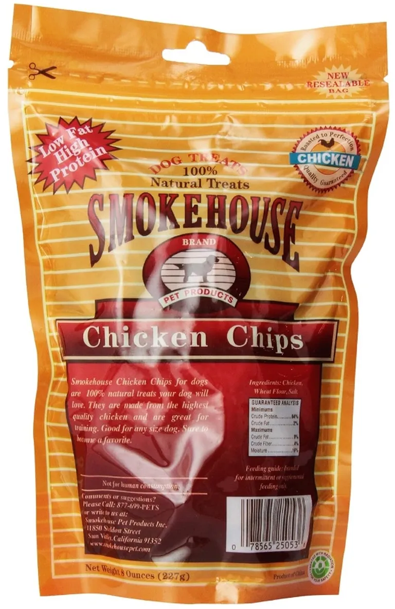 Smokehouse Chicken Chips Natural Dog Treats Photo 2