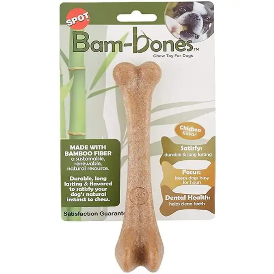 Spot Bambone Chicken Bone Dog Chew Toy Large Photo 1