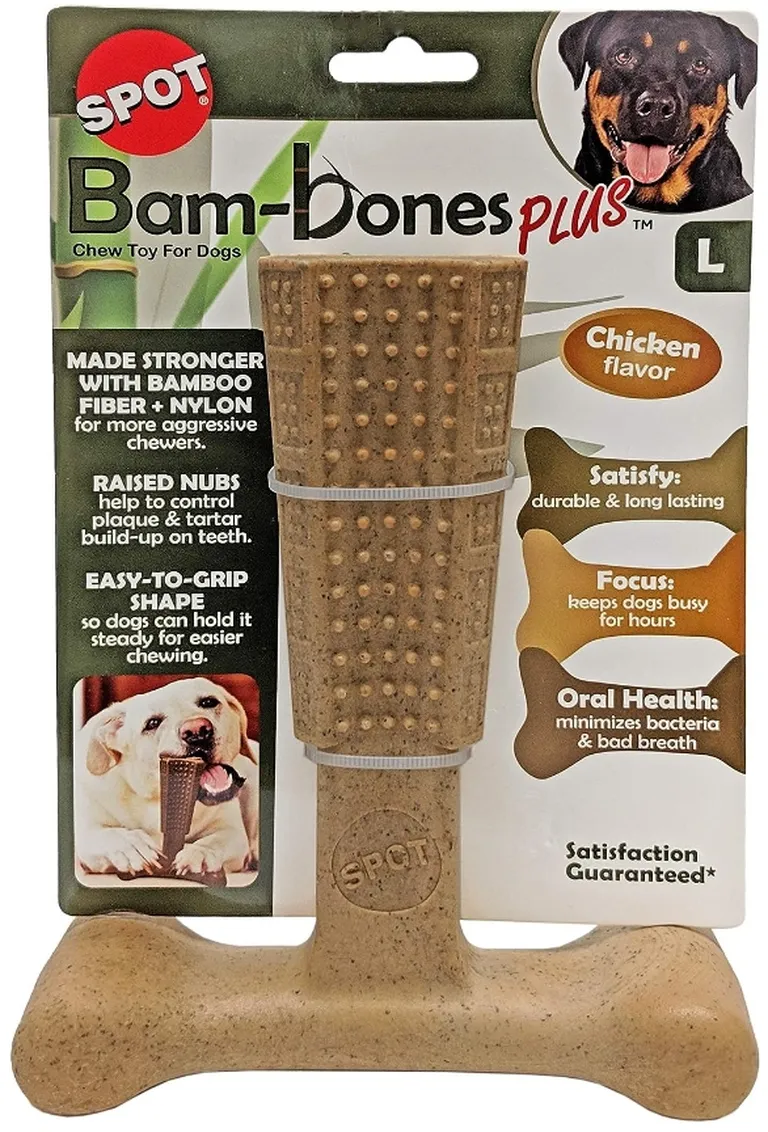 Spot Bambone Plus Chicken Dog Chew Toy Large Photo 1