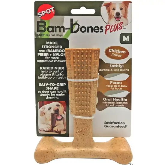 Spot Bambone Plus Chicken Dog Chew Toy Medium Photo 1