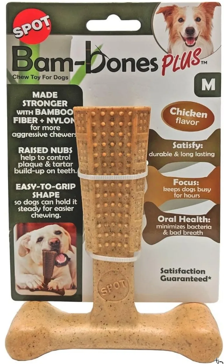 Spot Bambone Plus Chicken Dog Chew Toy Medium Photo 1