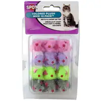 Photo of Spot Colored Fur Mice Cat Toys