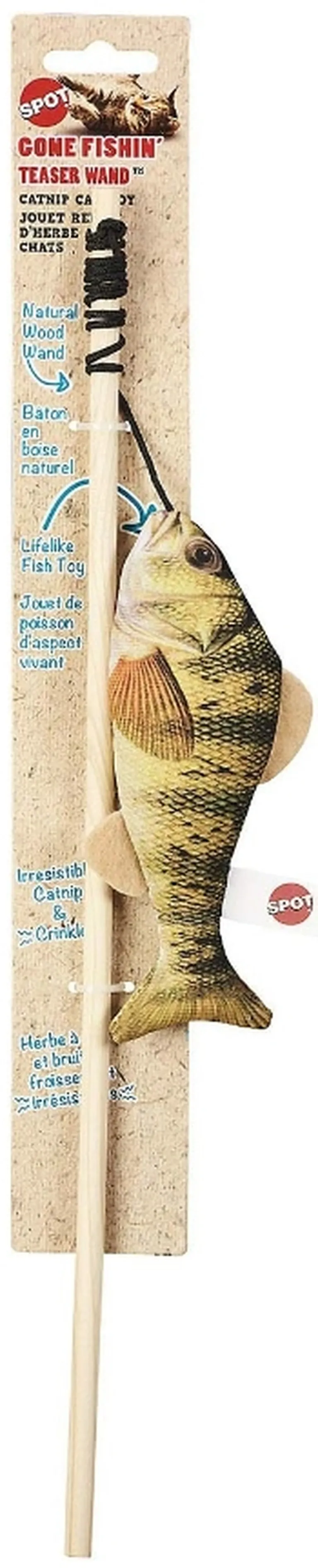 Spot Gone Fishin Teaser Wand Cat Toy Assorted Photo 3